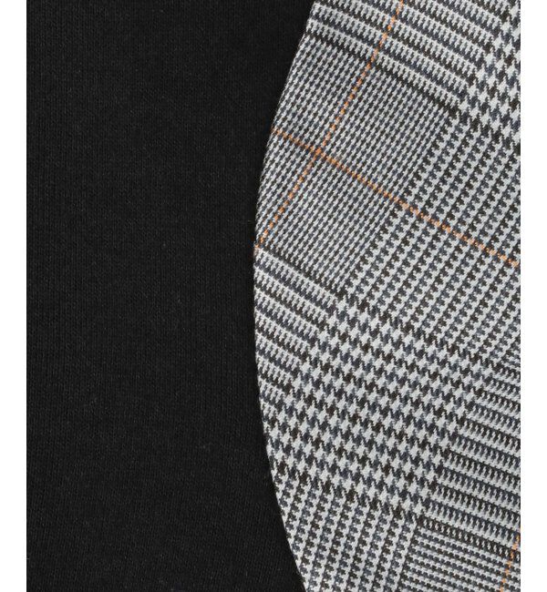 ikka kids「袖チェックフリル襟プルオーバー（120~160cm）」|Tシャツ・カットソー|