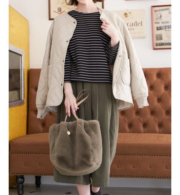 ikka「エコファー3層ポケットトートバッグ」|その他|