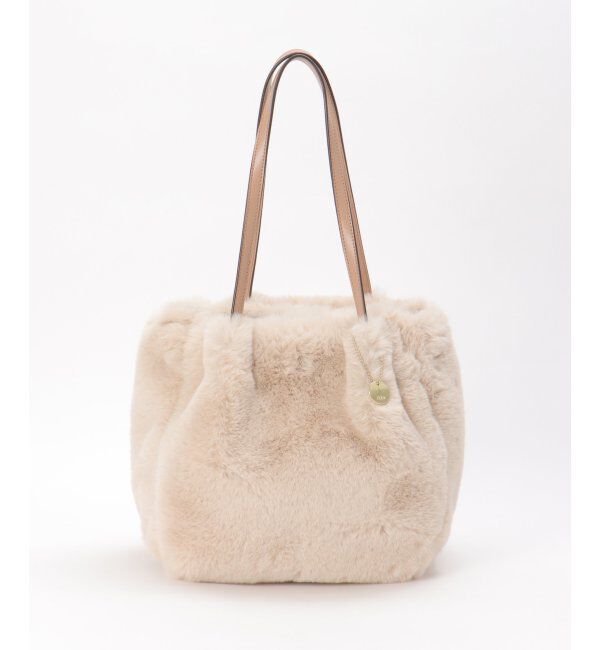 ikka「エコファー3層ポケットトートバッグ」|その他|ベージュ