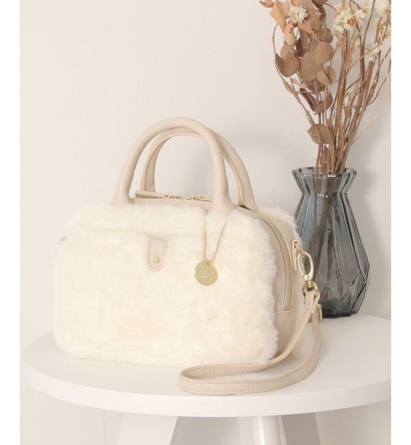 ikka「【雑誌InRed12月号掲載】エコファー2WAYミニショルダーバッグ」|その他|オフホワイト