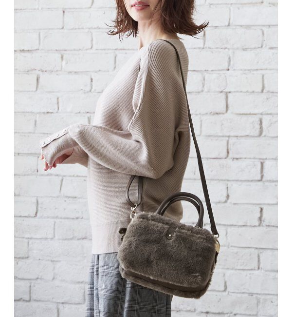 ikka「【雑誌InRed12月号掲載】エコファー2WAYミニショルダーバッグ」|その他|