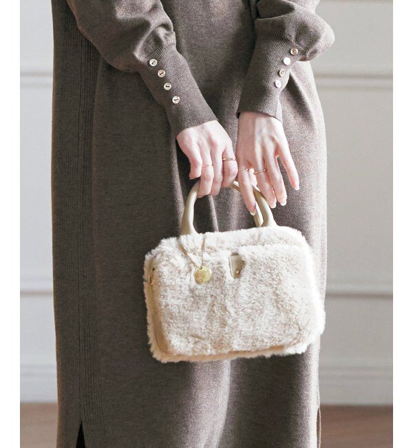 ikka「【雑誌InRed12月号掲載】エコファー2WAYミニショルダーバッグ」|その他|