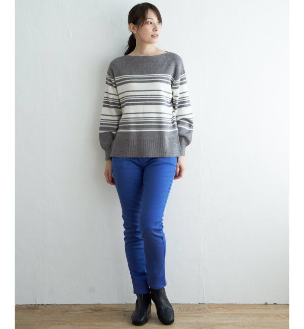 ikka「総針ボートネックプルオーバー」|プルオーバー|