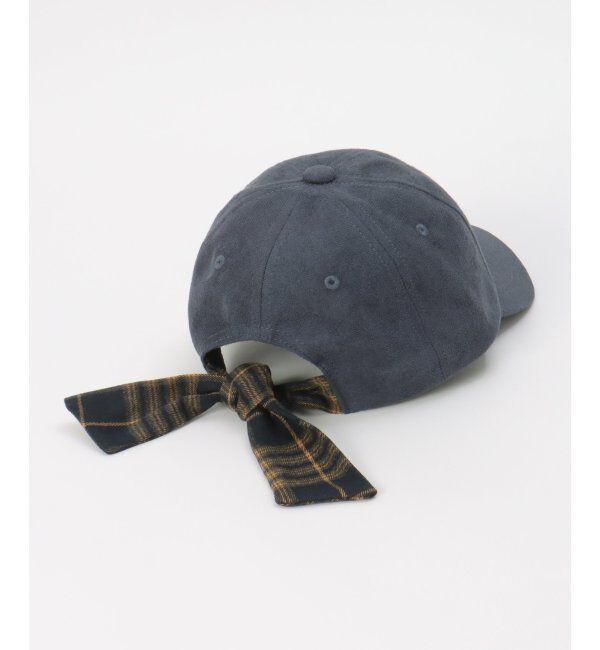 ikka kids「フェイクスエード後ろリボンキャップ」|その他|ネイビー