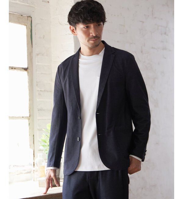 IKKA LOUNGE「【セットアップ対応】GOKU楽ワーク デニムライクジャケット」|テーラードジャケット|