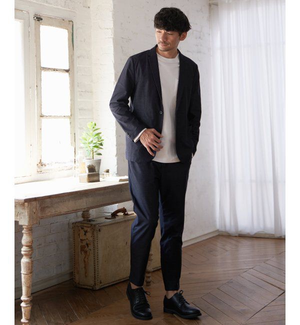 IKKA LOUNGE「【セットアップ対応】GOKU楽ワーク デニムライクジャケット」|テーラードジャケット|