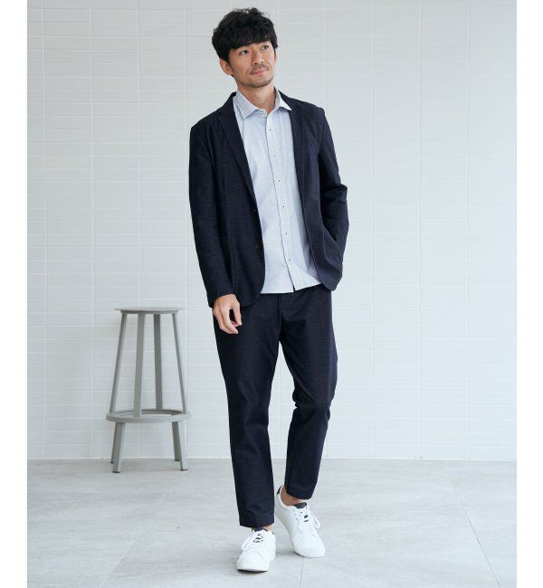 IKKA LOUNGE「【セットアップ対応】GOKU楽ワーク デニムライクジャケット」|テーラードジャケット|