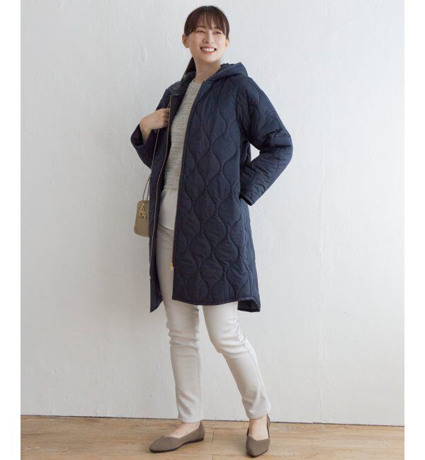 ikka「撥水キルティングフードコート」|その他|