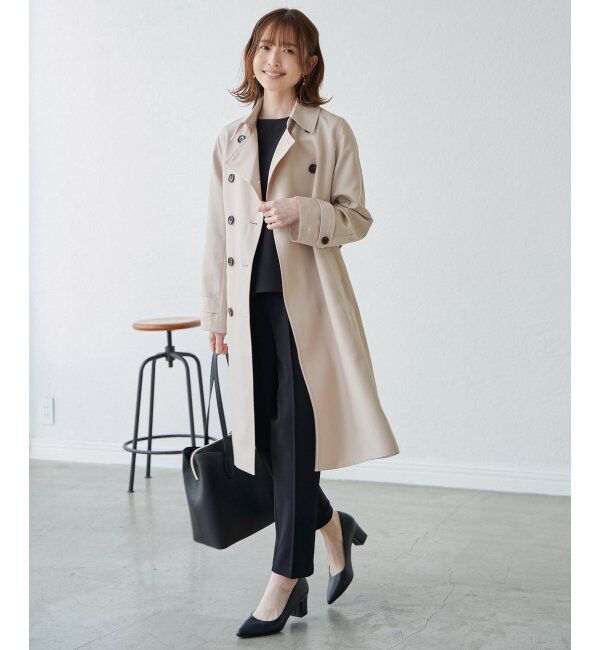 IKKA LOUNGE「撥水ロングトレンチコート」|その他|