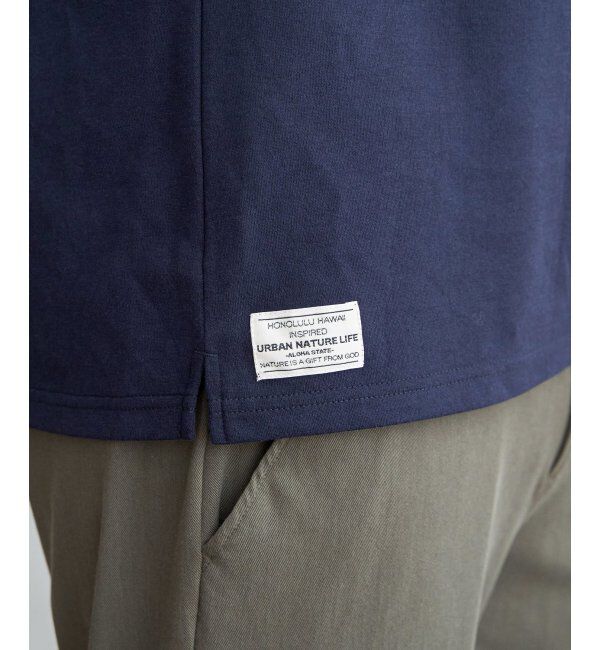 ikka「URBAN NATURE LIFE アーバンネイチャーライフ バイカラー切り替えTシャツ」|Tシャツ・カットソー|