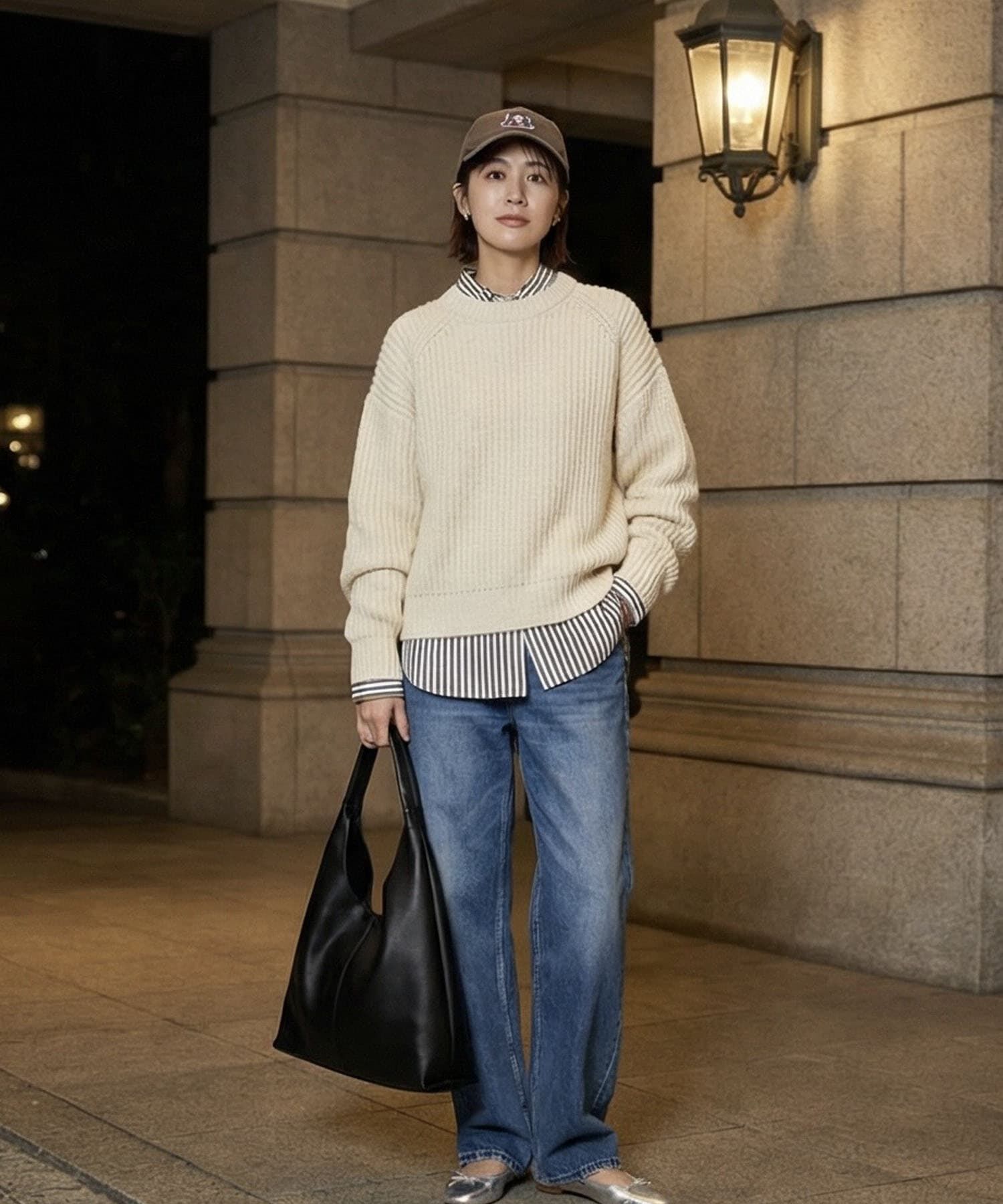 STYLE DELI「【DELI by】トライアングルフォルム・リアルレザートートバッグ」|トートバッグ|