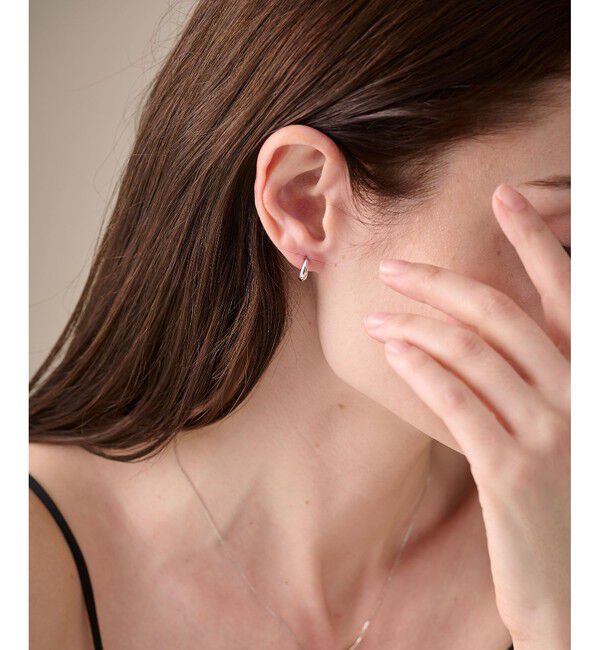 ete「K10WG フープ ピアス」|ピアス|