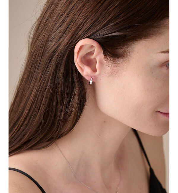 ete「K10WG フープ ピアス」|ピアス|