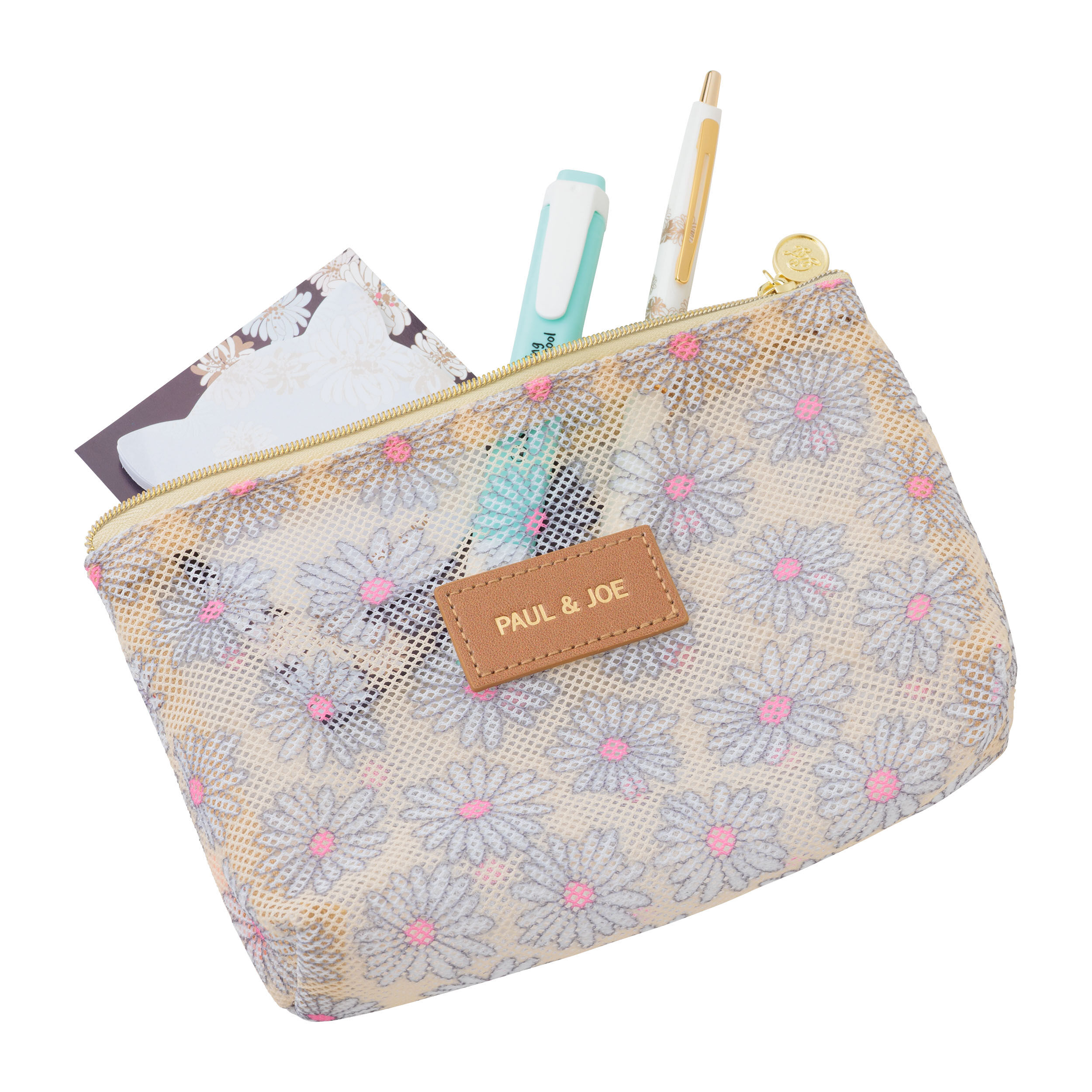 PAUL&JOE「プリントメッシュポーチ／ポール＆ジョー」|ポーチ|