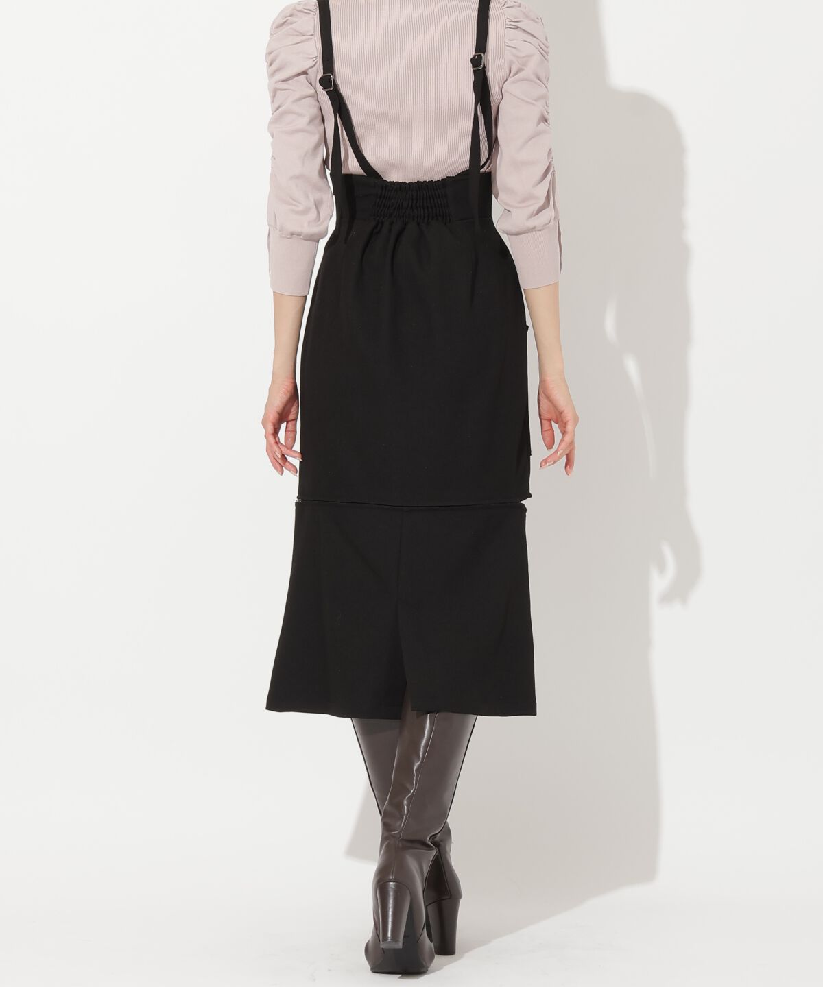 アンドクチュール「サスペ付き2wayスカート」|タイト|