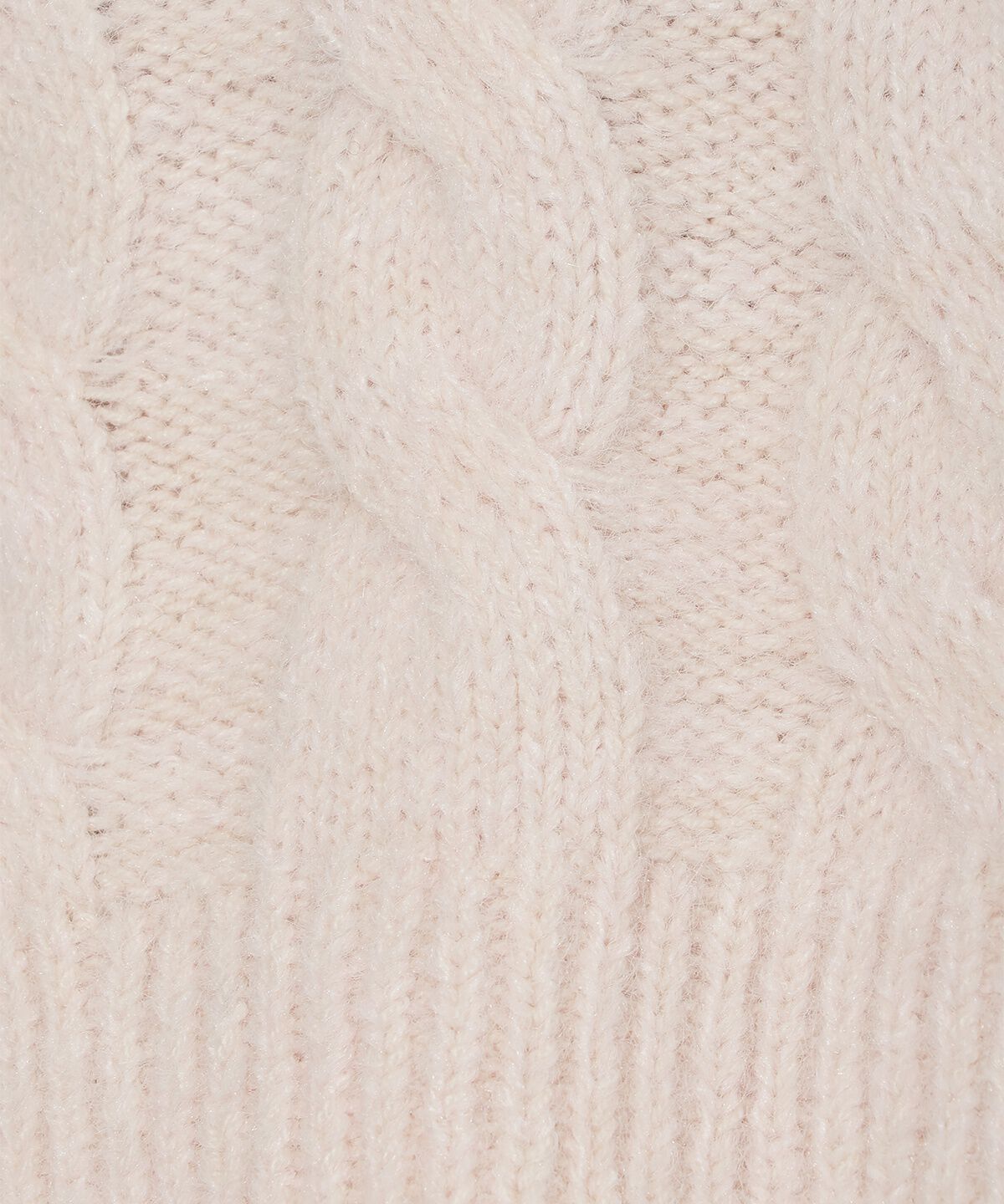 アンドクチュール「パール襟ケーブルニットプルオーバー」|ニット・セーター|