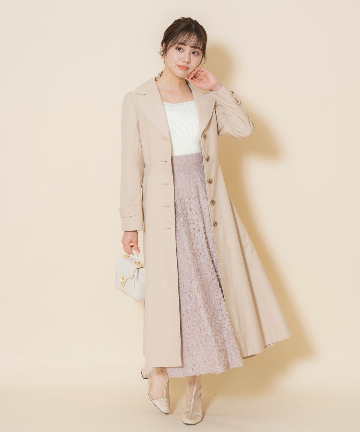 WILLSELECTION「シングルトレンチドレスコート」|トレンチコート|