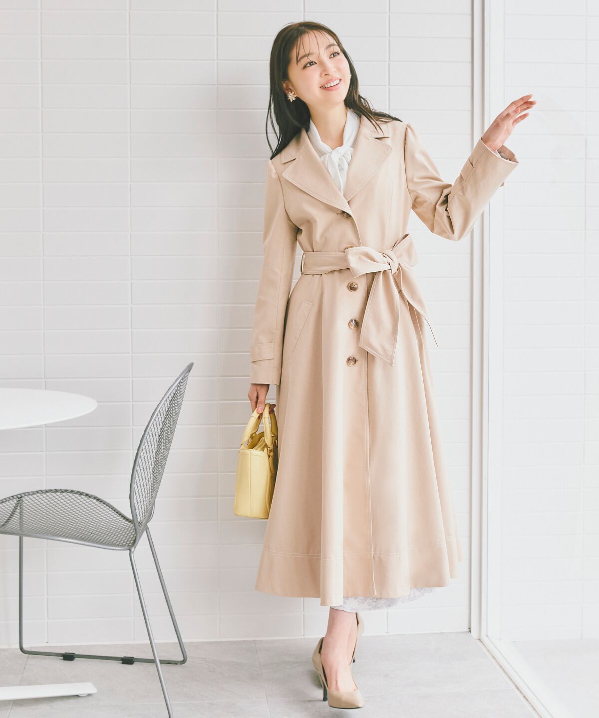 WILLSELECTION「シングルトレンチドレスコート」|トレンチコート|