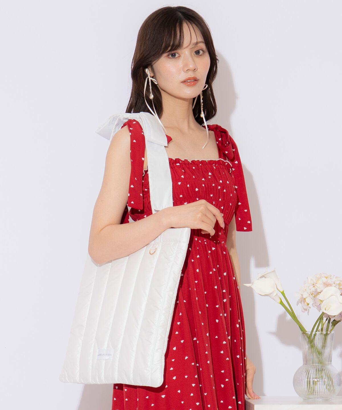 WILLSELECTION「リボンショルダーキルティングトート」|トートバッグ|