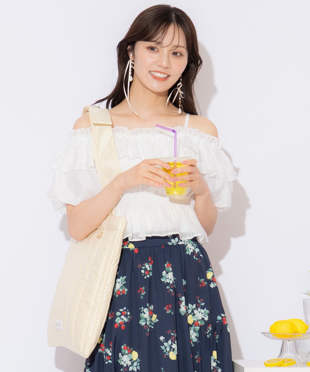 WILLSELECTION「リボンショルダーキルティングトート」|トートバッグ|