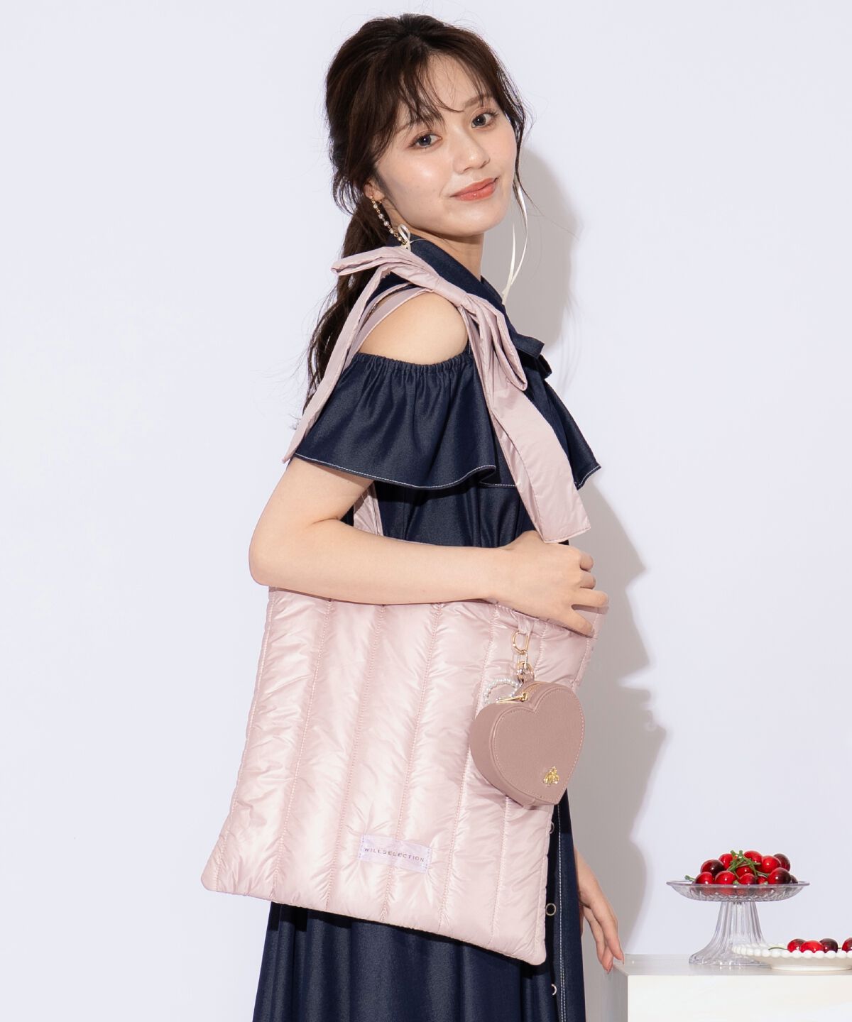 WILLSELECTION「リボンショルダーキルティングトート」|トートバッグ|