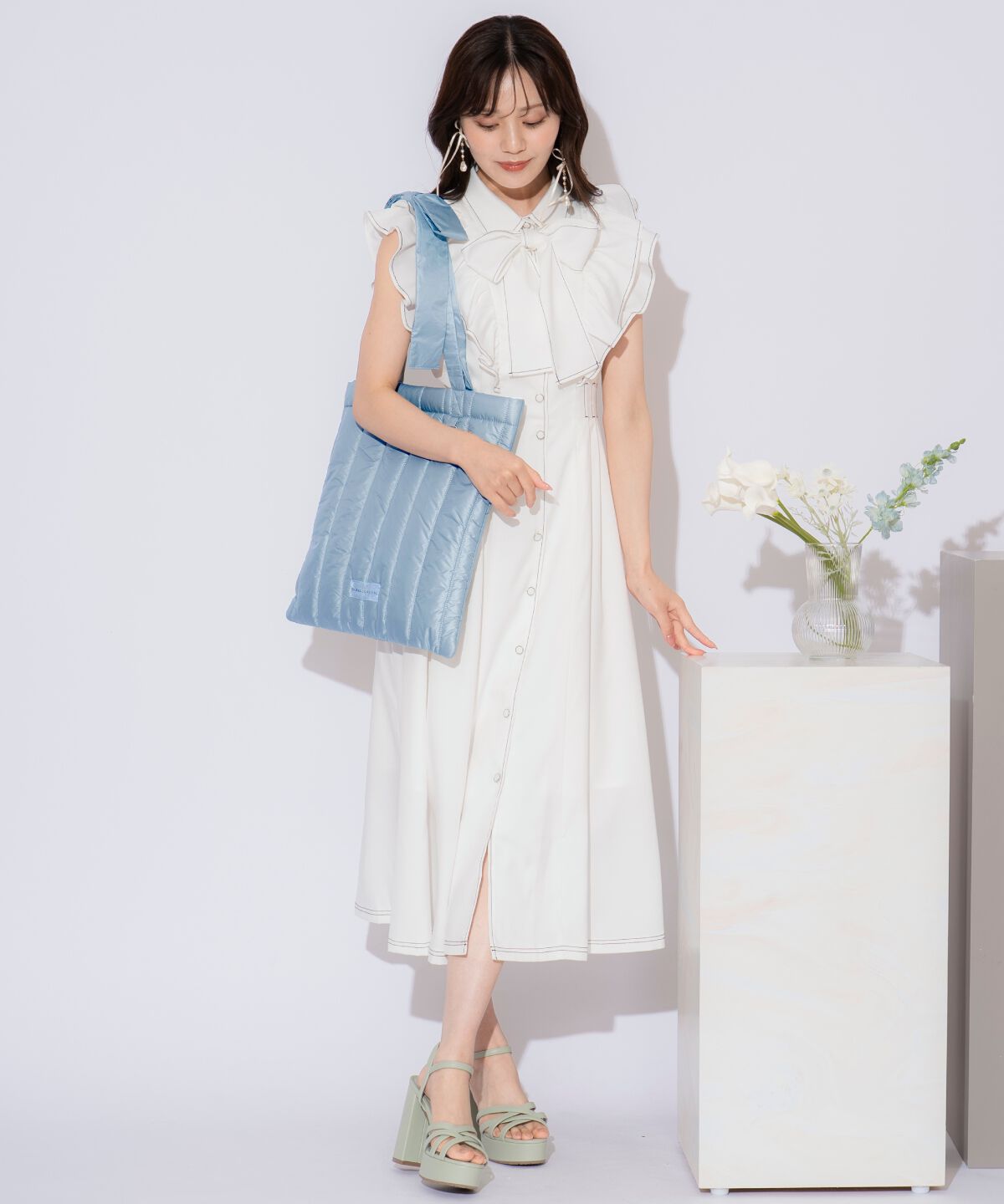 WILLSELECTION「リボンショルダーキルティングトート」|トートバッグ|