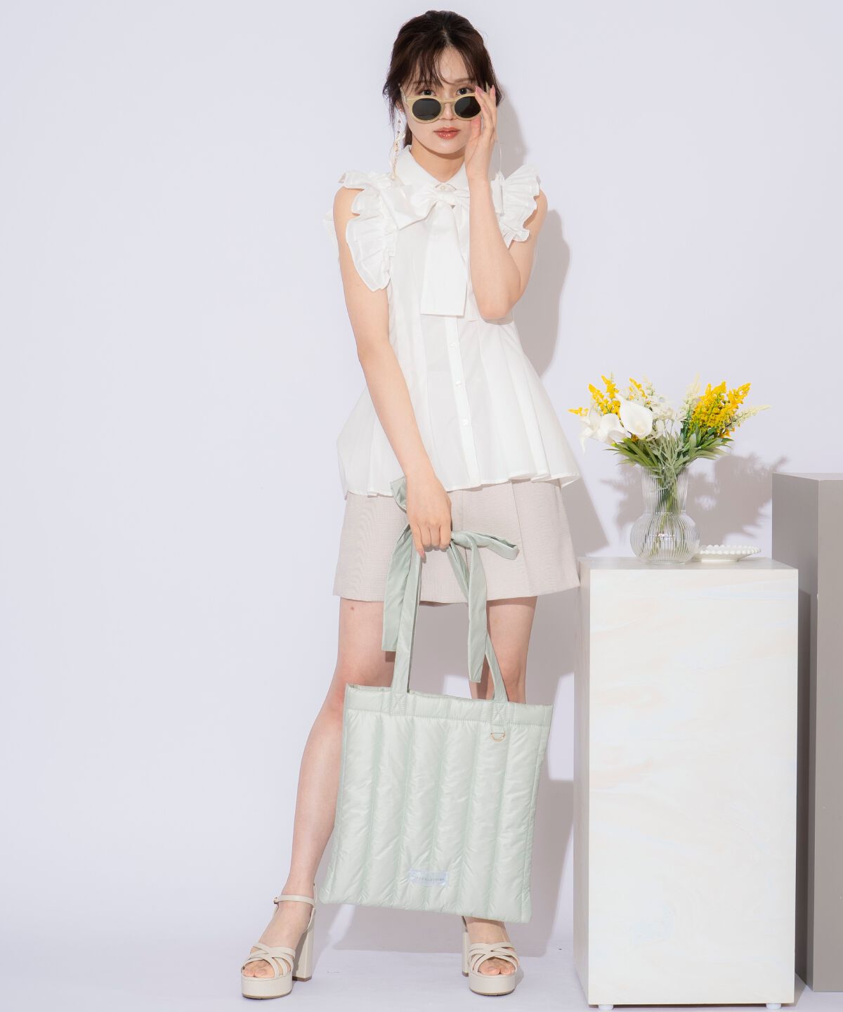 WILLSELECTION「リボンショルダーキルティングトート」|トートバッグ|