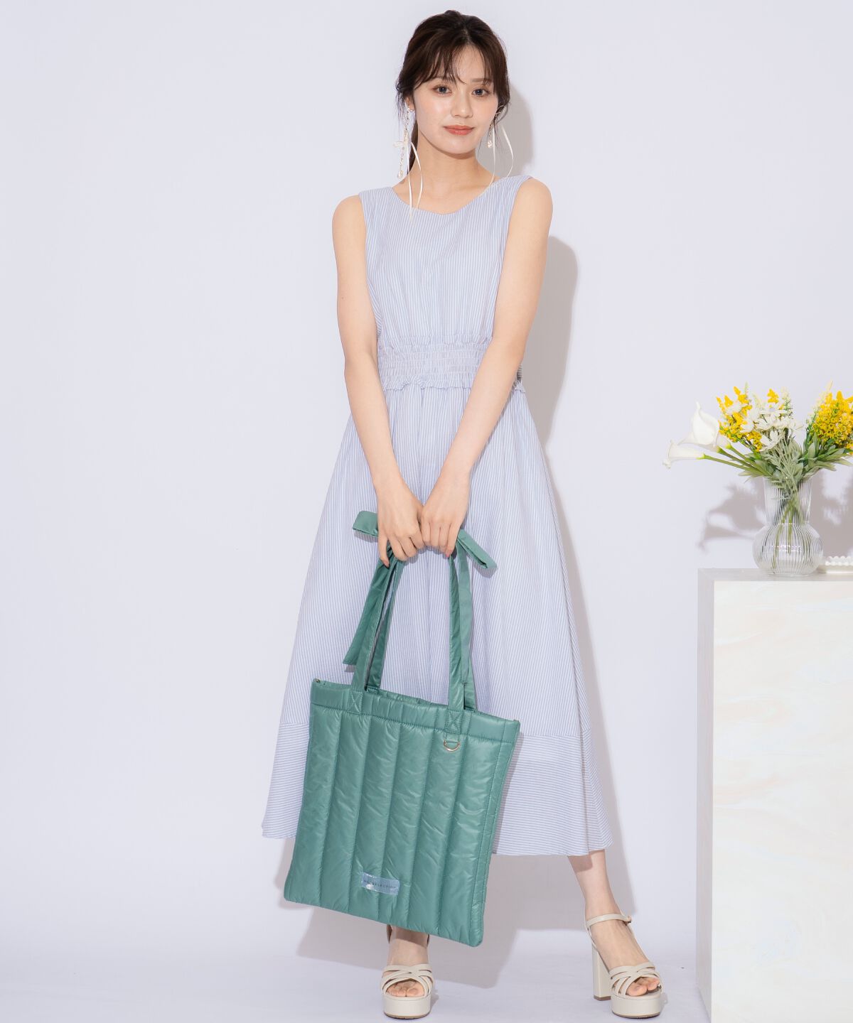 WILLSELECTION「リボンショルダーキルティングトート」|トートバッグ|