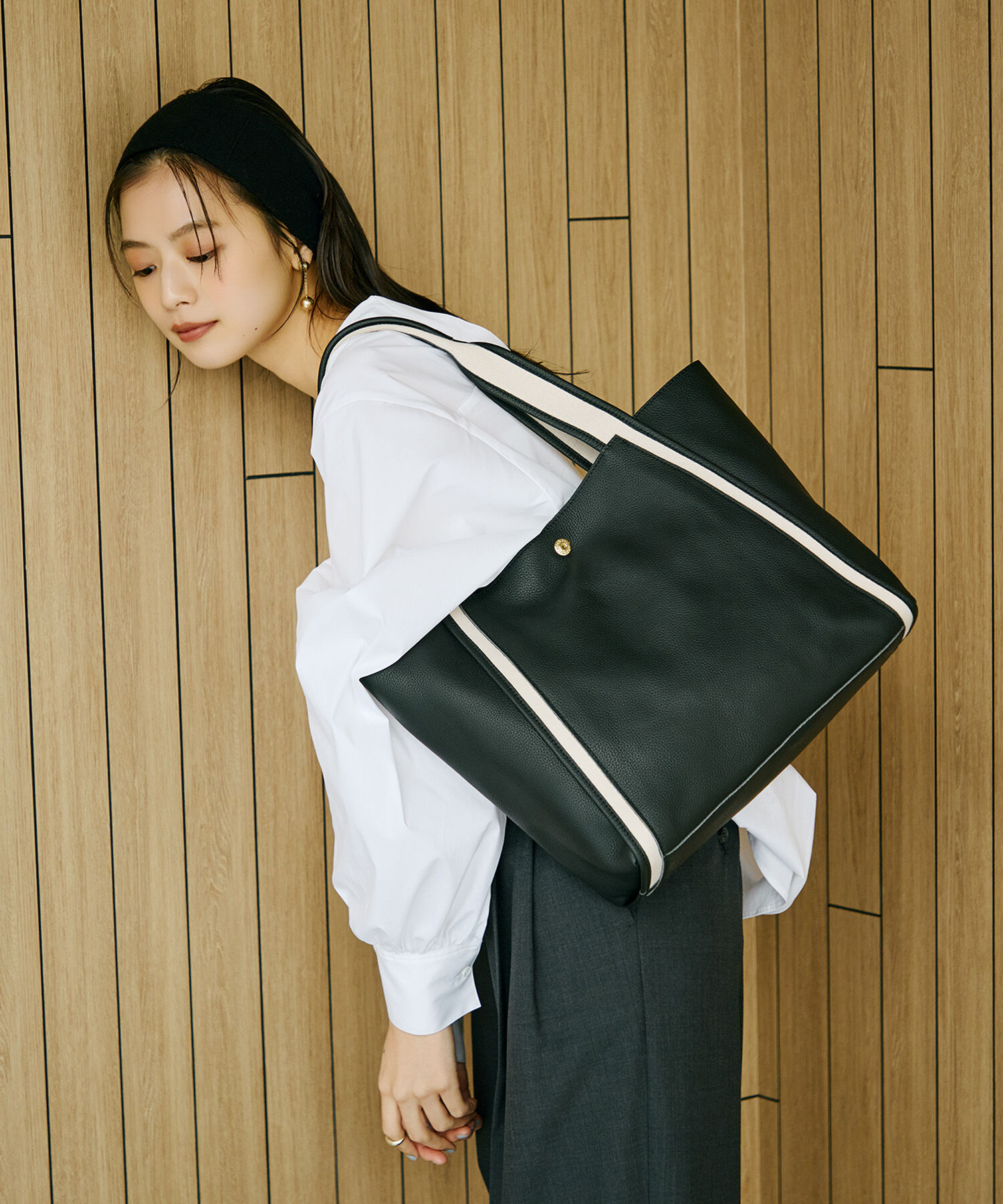 TOPKAPI TREASURE「【TREASURE TOPKAPI】ソフトシュリンク テープハンドル A4 トート バッグ」|トートバッグ|