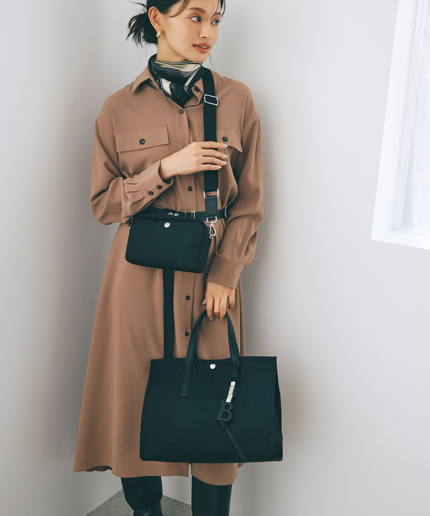 TOPKAPI BREATH「【Breath TOPKAPI】撥水 マルチway スクエア A4 トートバッグ / 10ポケット」|トートバッグ|