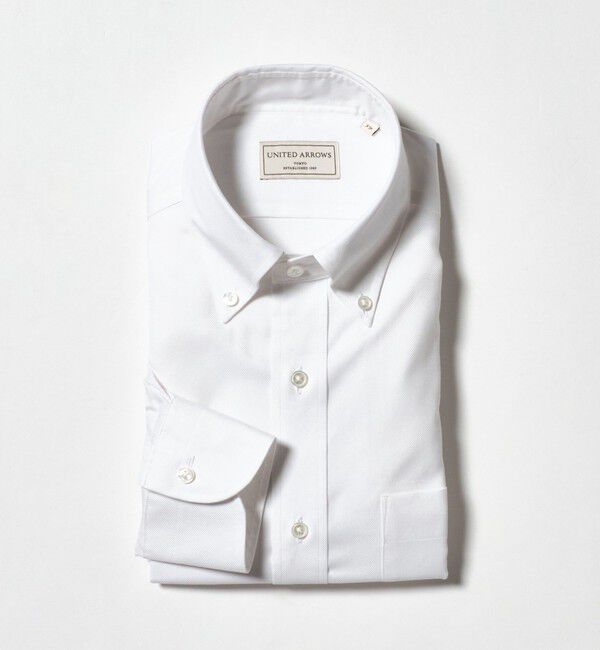 UNITED ARROWS「イージーケア AG ロイヤルオックス ボタンダウン シャツ ―抗菌防臭―」|シャツ・ブラウス|WHITE