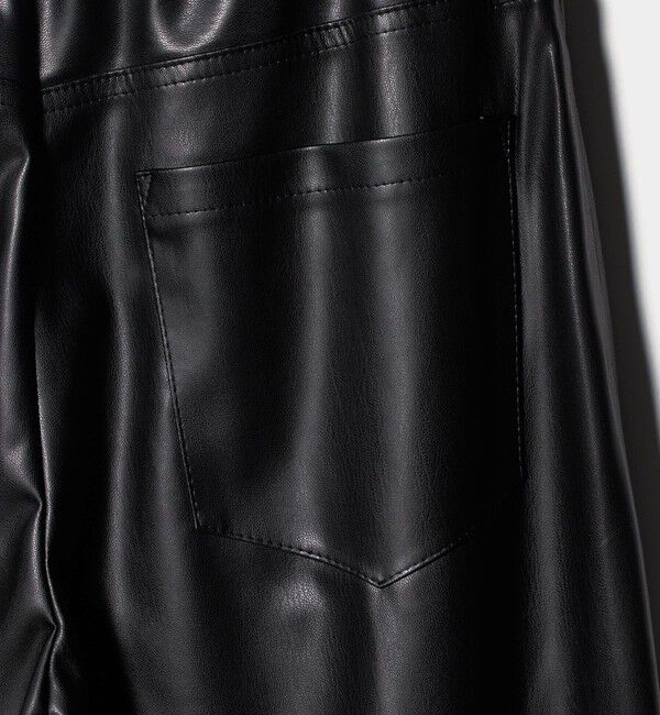 UNITED ARROWS「レザーライク ストレート パンツ ウォッシャブル」|チノ|