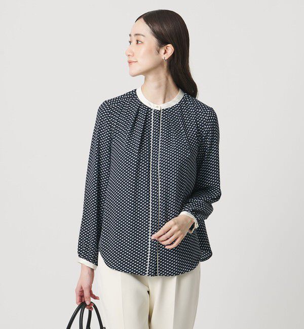 UNITED ARROWS「バイカラー パイピング ブラウス ‐ウォッシャブル‐」|シャツ・ブラウス|その他7