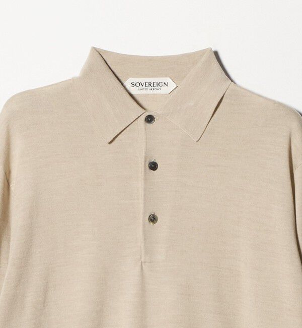 UNITED ARROWS「＜SOVEREIGN＞ハイゲージ ニットポロシャツ」|ニット・セーター|