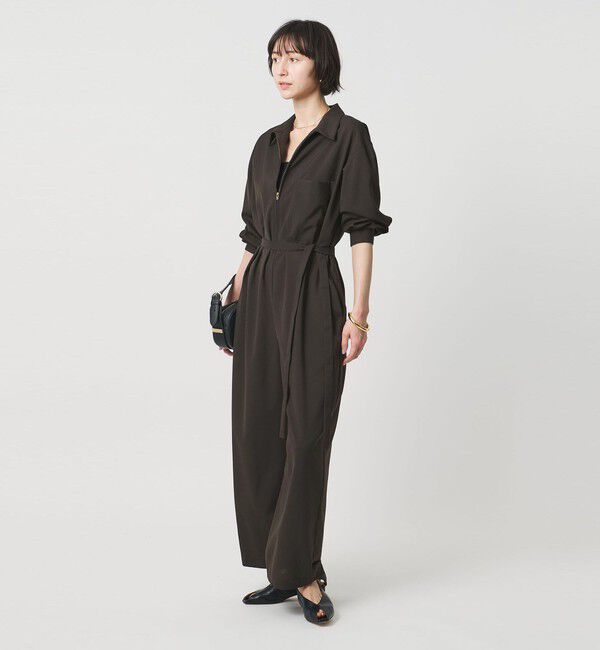 UNITED ARROWS「シャツ オールインワン ‐ウォッシャブル‐」|オールインワン|DK.BROWN