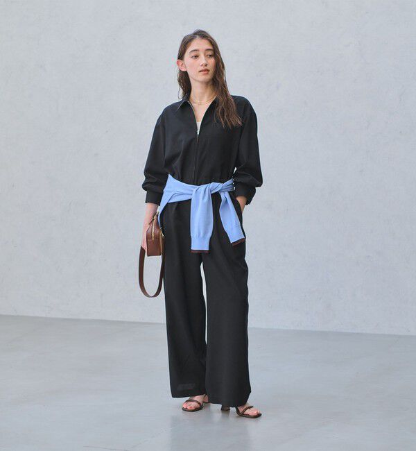 UNITED ARROWS「シャツ オールインワン ‐ウォッシャブル‐」|オールインワン|NAVY