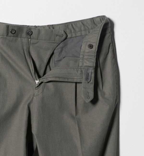 UNITED ARROWS「ツイル カルゼ ２プリーツ キャロット パンツ」|チノ|