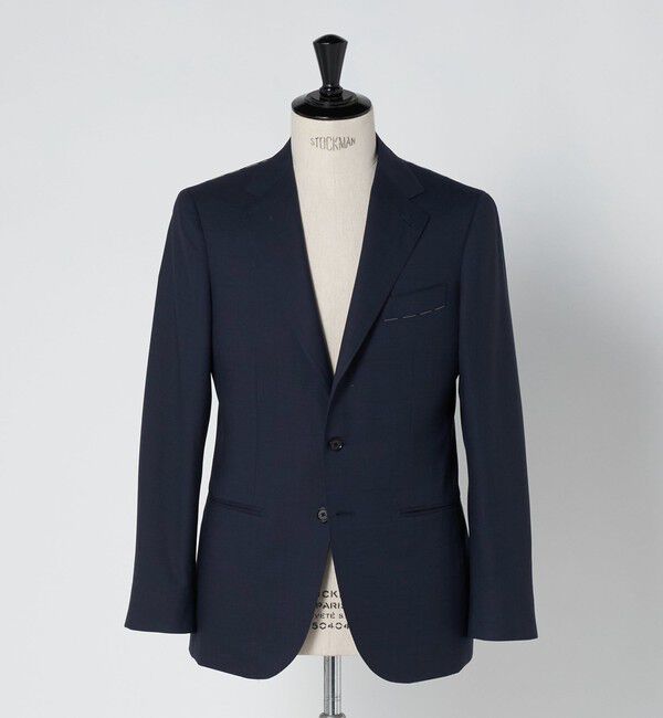 UNITED ARROWS「タスマニアウール ピンチェック シングル 3ボタン スーツ S-MODEL　ヨコストレッチ 撥水」|スーツ|