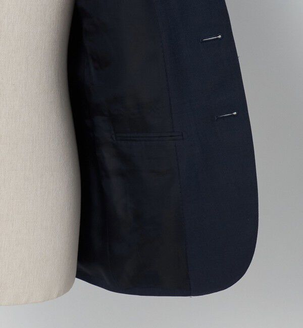 UNITED ARROWS「タスマニアウール ピンチェック シングル 3ボタン スーツ S-MODEL　ヨコストレッチ 撥水」|スーツ|