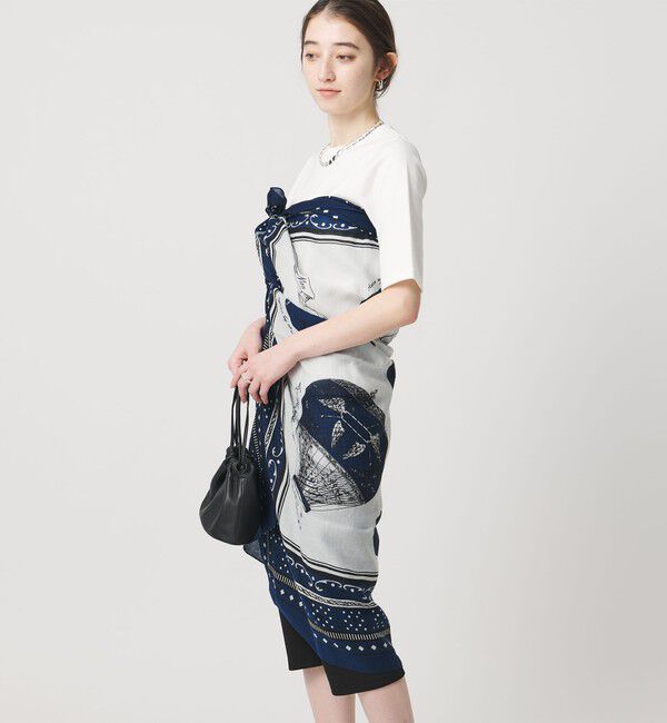 UNITED ARROWS「【一部別注】＜manipuri＞C/SI ストール」|ストール|NAVY