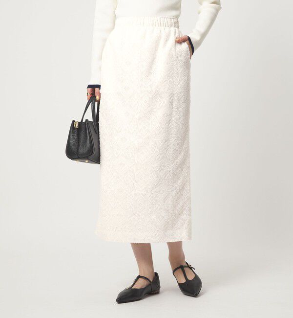 UNITED ARROWS green label relaxing「カットジャガード タイト スカート」|タイト|