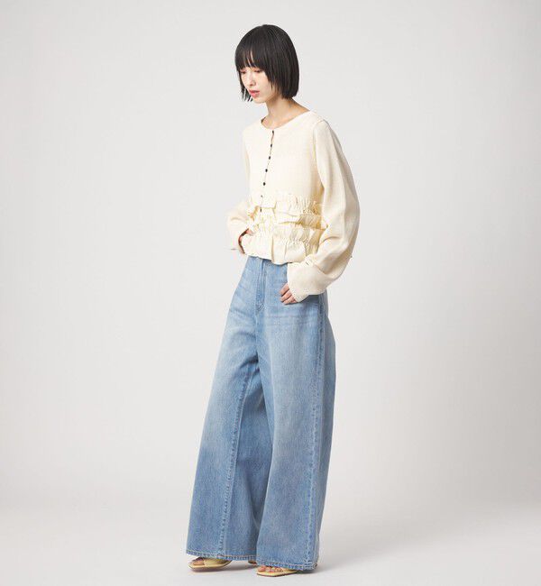 EMMEL REFINES「＜EMMEL REFINES＞EM ドッキングフリル 2WAY ニット」|ニット・セーター|