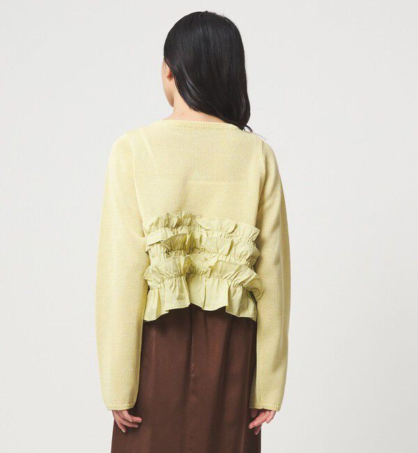 EMMEL REFINES「＜EMMEL REFINES＞EM ドッキングフリル 2WAY ニット」|ニット・セーター|