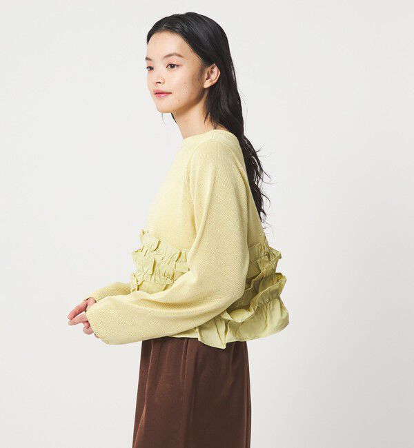 EMMEL REFINES「＜EMMEL REFINES＞EM ドッキングフリル 2WAY ニット」|ニット・セーター|