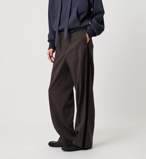 BEAUTY&YOUTH UNITED ARROWS「ポリエステルブレンド サイドベロアパンツ」|その他|DK.BROWN