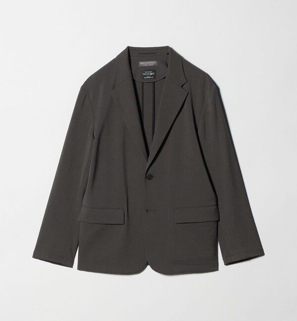 BEAUTY&YOUTH UNITED ARROWS「トリクシオン シャンブレー コンフォート ジャケット セットアップ対応可能」|テーラードジャケット|