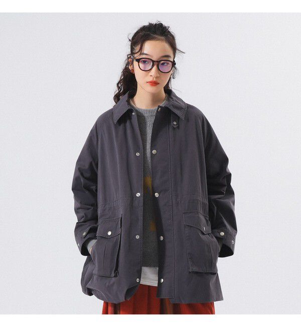 BEAMSBOY「コットン ナイロン ヘム アジャスト コート」|ダッフルコート|