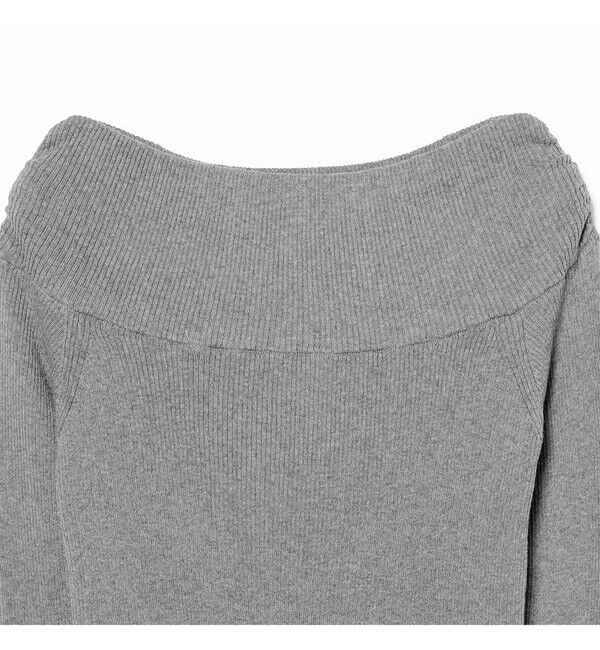 Ray BEAMS 「リブ オフショルダー ニット」|ニット・セーター|