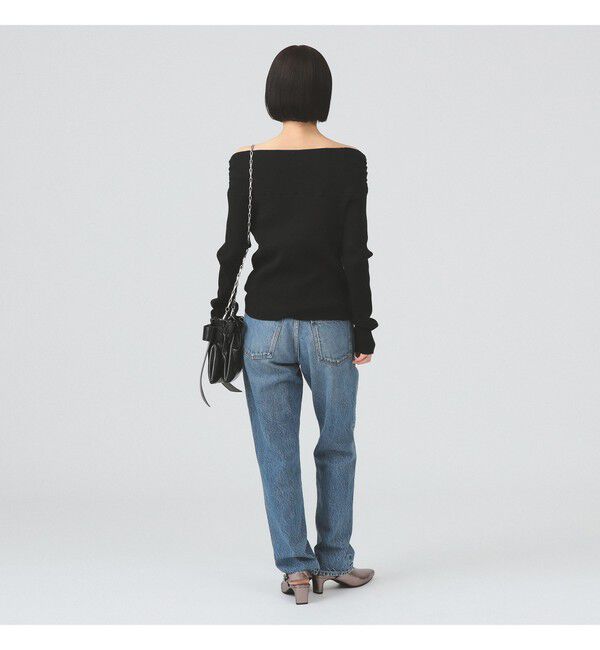 Ray BEAMS 「リブ オフショルダー ニット」|ニット・セーター|