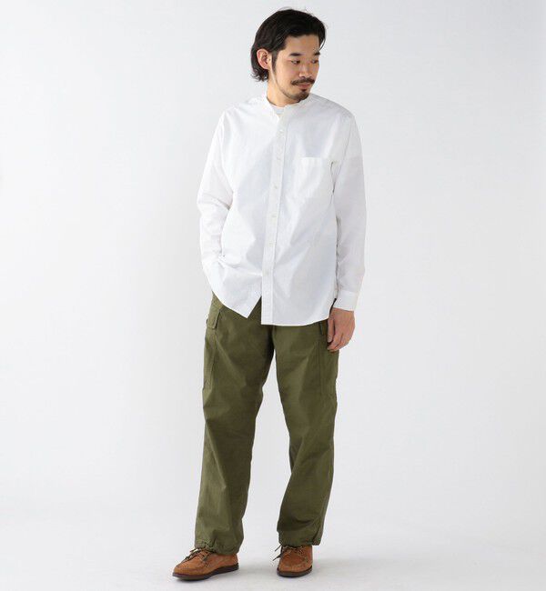 BEAMS PLUS「BEAMS PLUS / Band Collar 120/3 Broad Classic Fit」|シャツ・ブラウス|